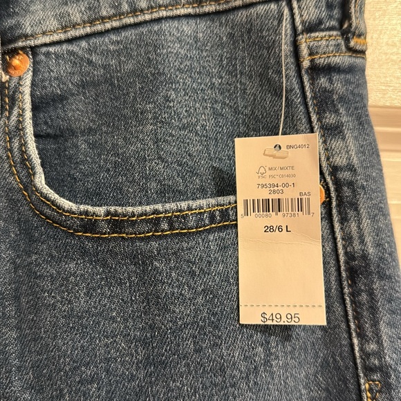 High Rise Straight Leg Jeans Long Inseam - Picture 9 of 12